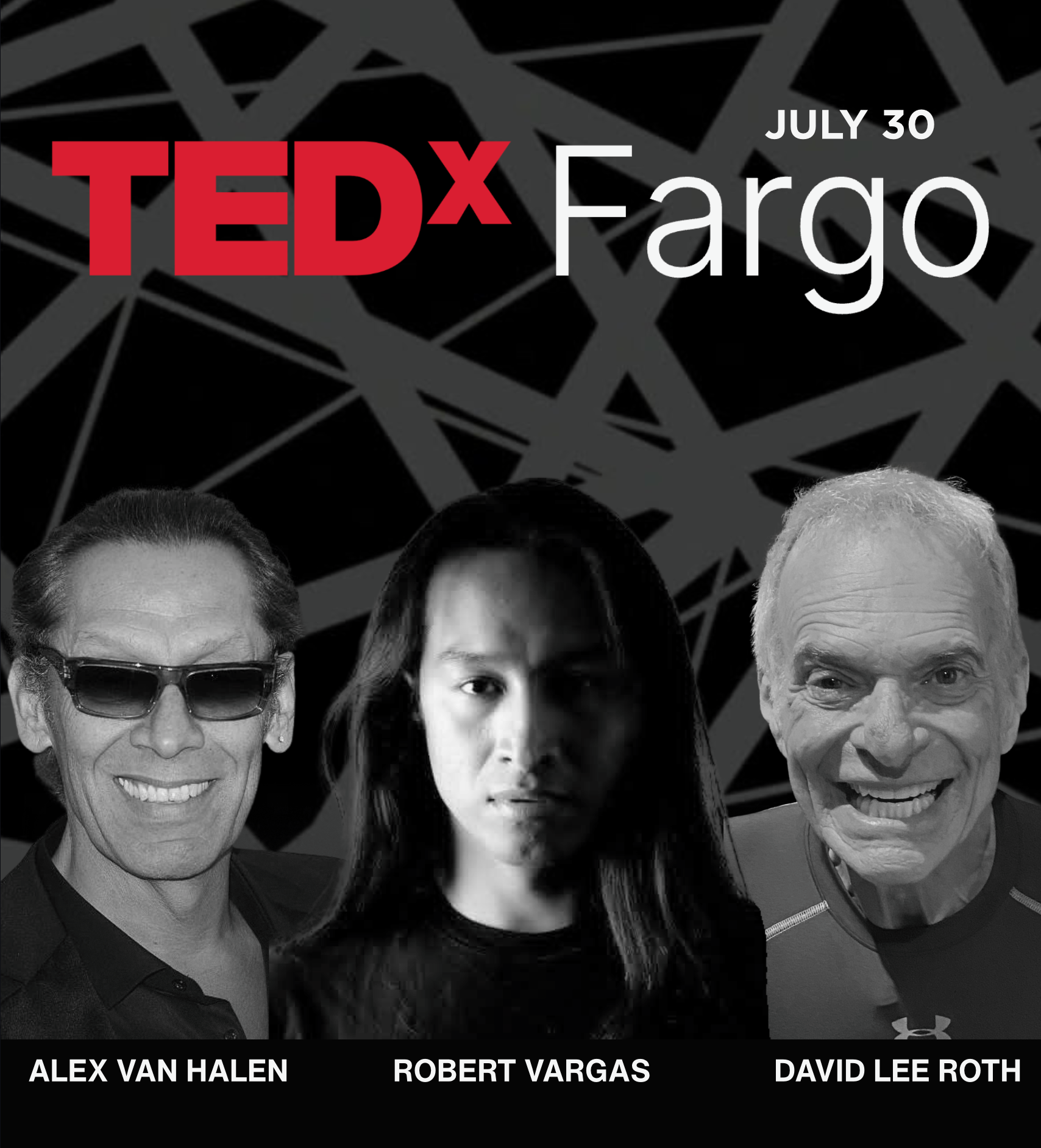 Alex Van Halen and Robert Vargas at TedxFargo CHARGE 2026